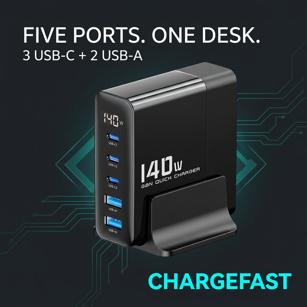 140W five-port desktop graphic
