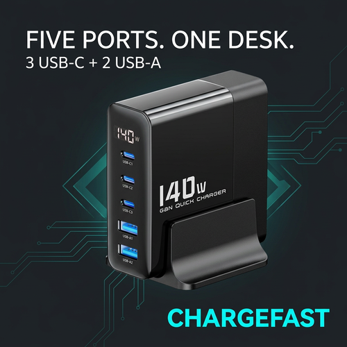 140W five-port desktop graphic
