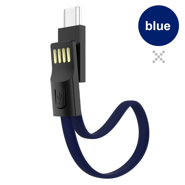 Portable Keychain USB Data cable for iPhone Micro USB Type C Fast Charging Mobile Phone Charger Cable for Samsung Galaxy Xiaomi