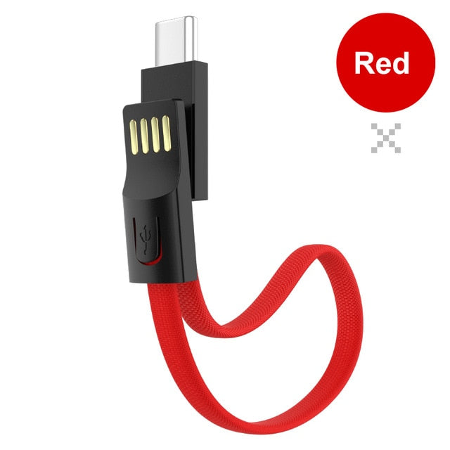 Portable Keychain USB Data cable for iPhone Micro USB Type C Fast Charging Mobile Phone Charger Cable for Samsung Galaxy Xiaomi