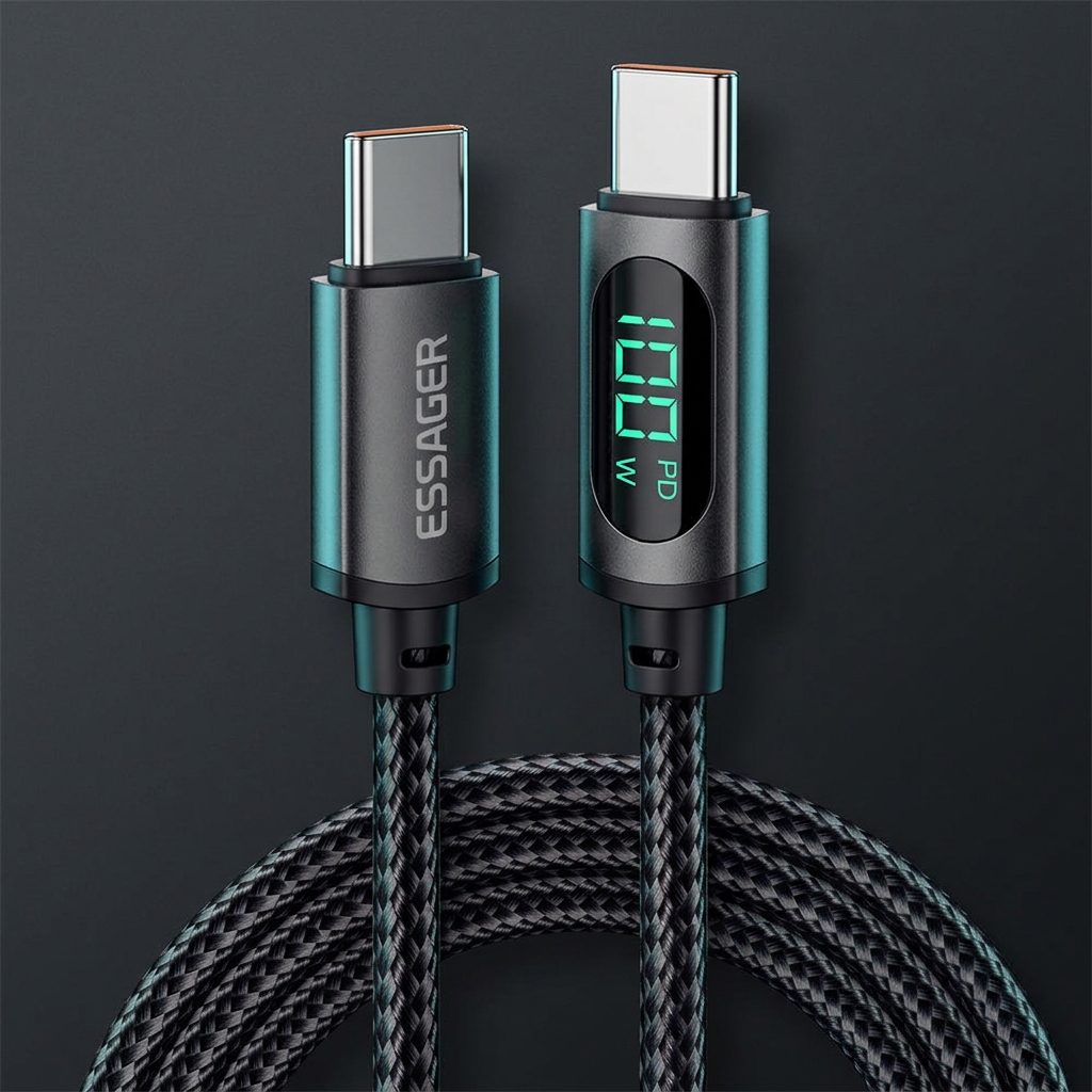 Revised hero with straight-through connectors and green display