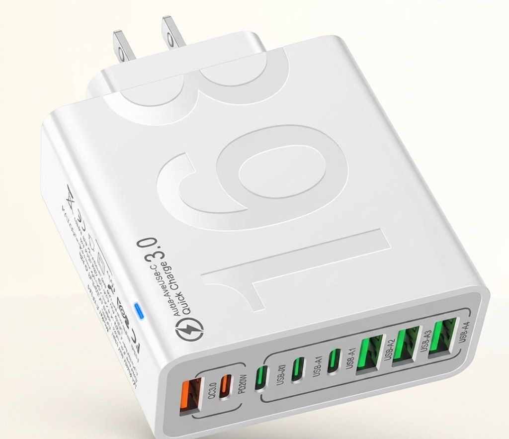 Kaxoe 8-Port Fast Charging USB Hub
