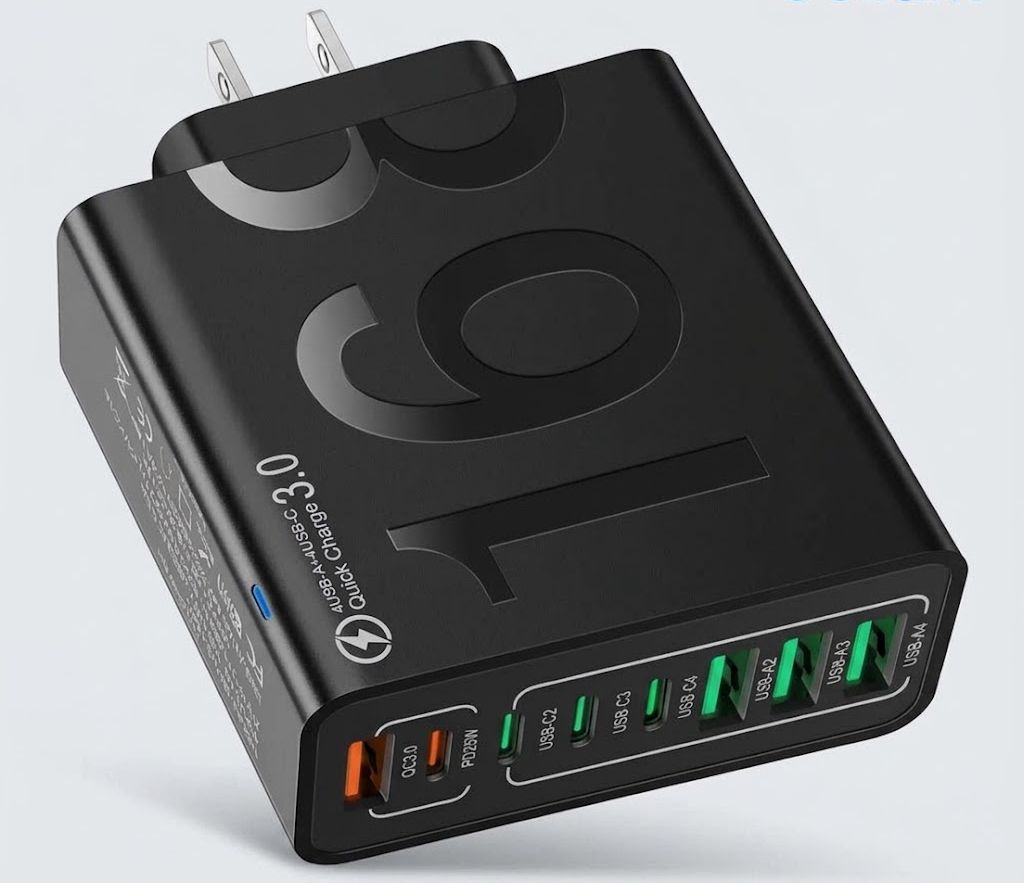 Kaxoe 8-Port Fast Charging USB Hub
