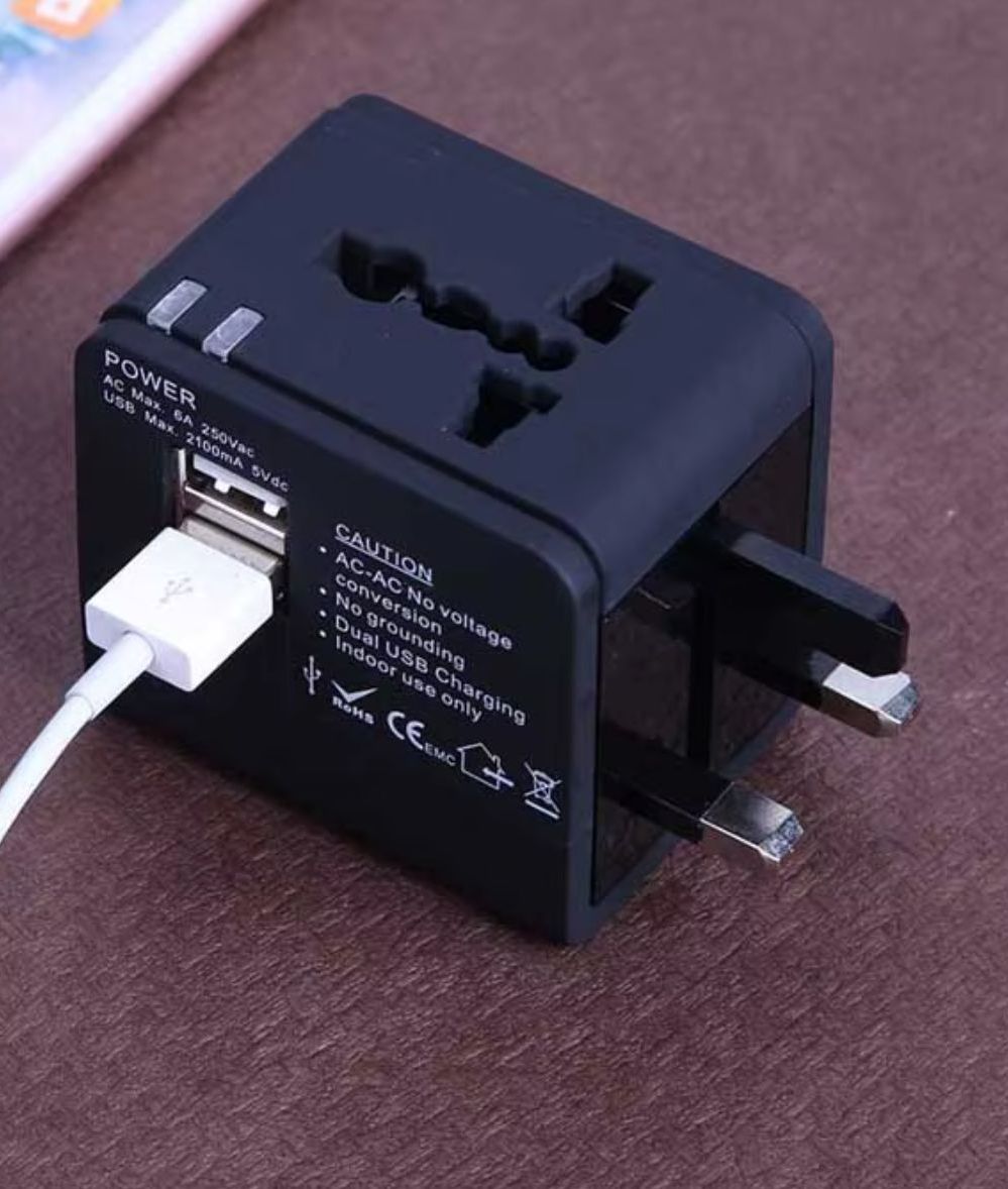 Universal Travel Adapter Power Adapter Electric Plugs Sockets Adapter Converter USB Travel Socket Plug Power Charger Converter